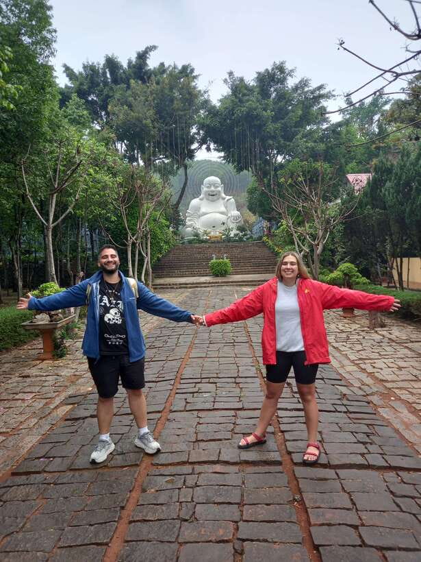 1 Day Easy Rider Tour in Dalat–Villages, Farms & Waterfalls - Temples, Buddhas, and a waterfall view