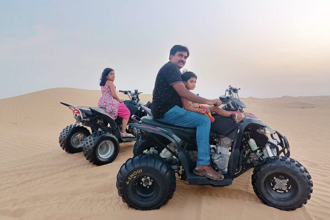 1 Hour Private Quad Biking with 30 minutes Camel Farm Visit - Who will enjoy this most?