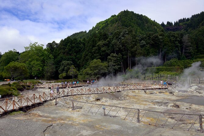 Adventure in the Furnas, with volcanoes, lagoons and tea plantations - Pico do Ferro delivers the day’s best overview