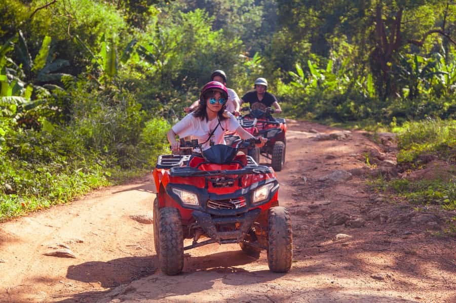 Ao Nang: Crystal Pool Kayaking, ATV, and Pineapple Farm Tour - Swimming at the Crystal Lagoon