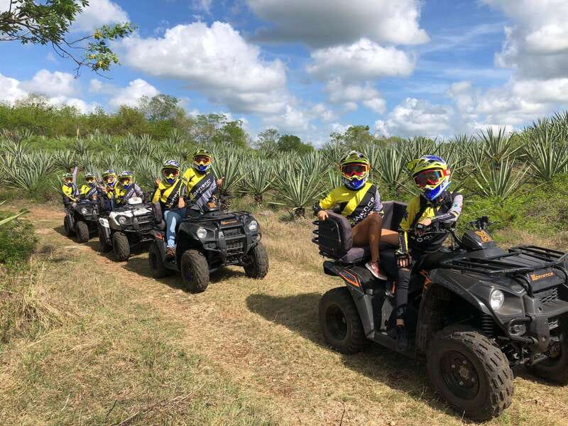Atv and Cenotes in Hacienda - Reaching the cenote by stairs