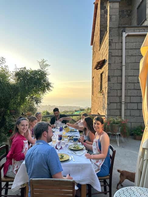 Authentic farm cooking class overlooking Sorrento - Picking vegetables before the cooking begins