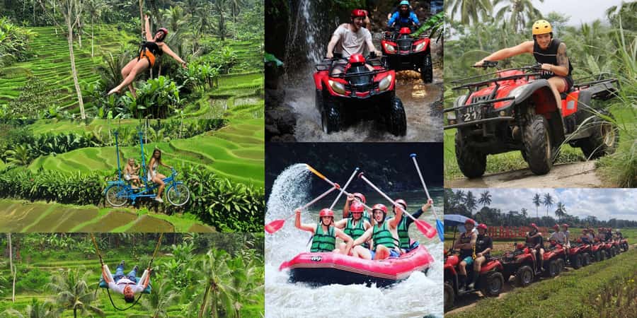 Bali: ATV Rafting Zipline Swing &Sky Bike in Ubud Rice Field - A full day of Bali thrills around Ubud