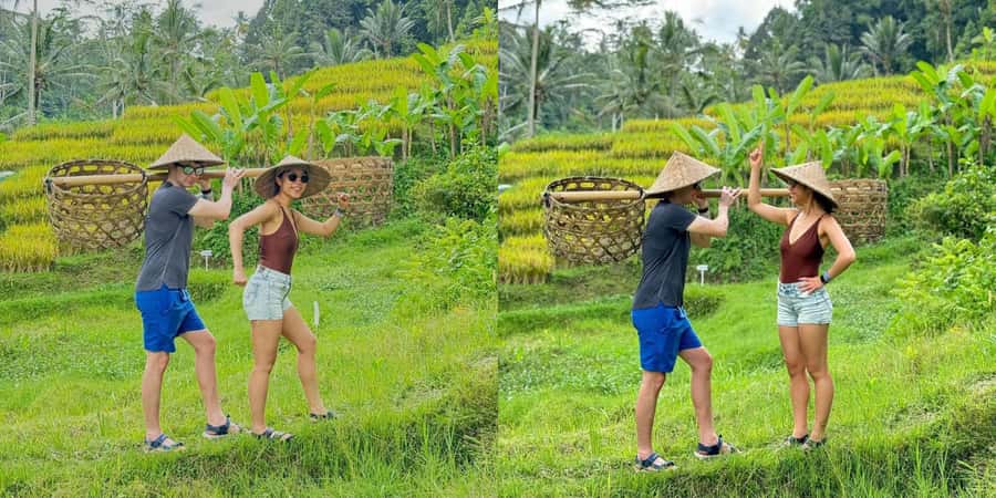Bali: ATV Rafting Zipline Swing &Sky Bike in Ubud Rice Field - The private rice-field walk at U Fun Field