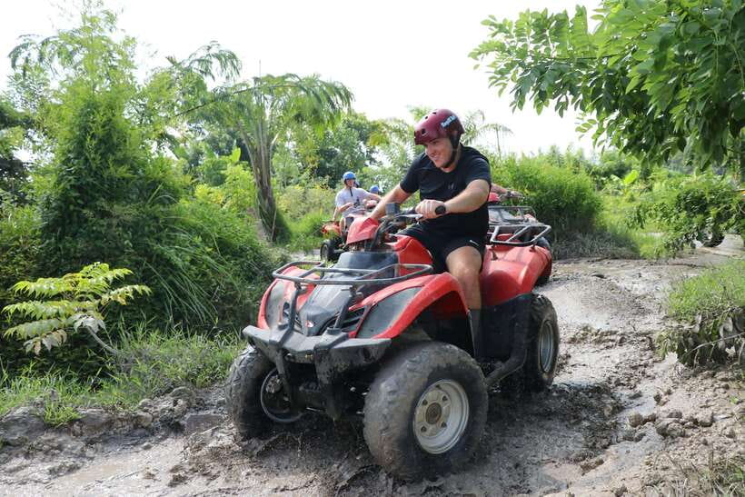 Bali ATV Ride in Ubud through Tunnel, Rice Fields, Puddles - Ubud’s wet and muddy ATV route
