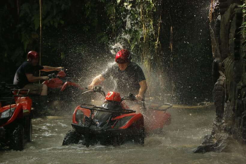 Bali ATV Ride in Ubud through Tunnel, Rice Fields, Puddles - The 1.5-hour ride through Bali scenery