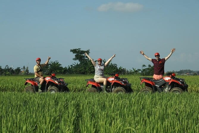 Bali ATV Ride Ubud Waterfall,RiceField,River,Kingkong-Temple cave - A muddy route through Singapadu