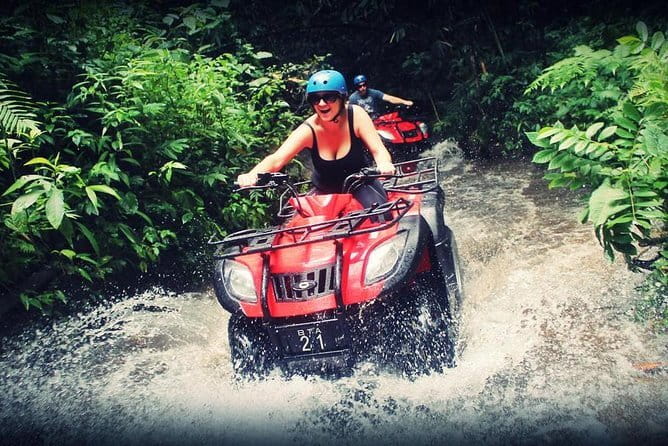 Bali ATV Ride Ubud Waterfall,RiceField,River,Kingkong-Temple cave - Lunch, shower, and pool time after the ride