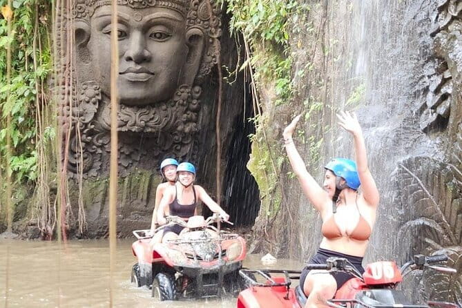 Bali ATV Ride Ubud Waterfall,RiceField,River,Kingkong-Temple cave - Transport from Nusa Dua, Kuta, and Denpasar