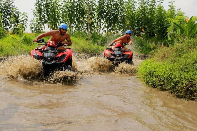 Bali ATV Ride Ubud Waterfall,RiceField,River,Kingkong-Temple cave - Starting at the KeepAll Bali Adventure base