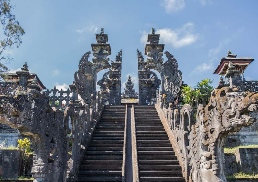 Bali: Besakih Great Temple Tour with Waterfal & Rice Terrace - Walking into Cepung Waterfall