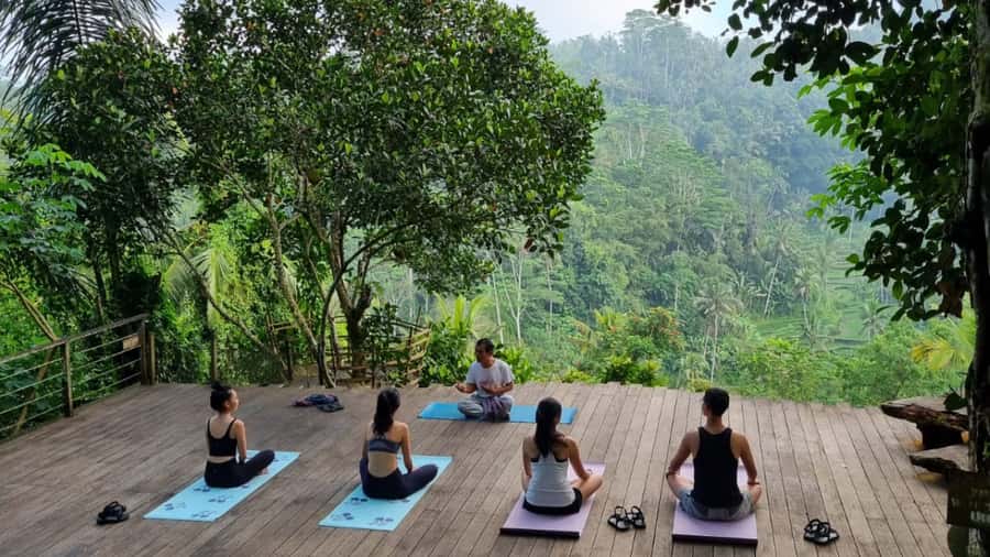 Bali Bliss: Yoga, Floating Breakfast and Rice terrace walk - Starting with 60 minutes of Balinese classical yoga