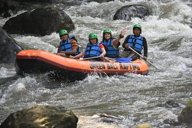 Bali Exciting Thriling Adventure: River Rafting, ATV Ride, Swing - Rafting the Ayung River near Kedewatan