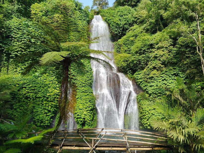 Bali: Lake Temple, Jatiluwih Rice Terrace & Waterfall Tour - Banyumala Waterfall, the day’s swimming stop
