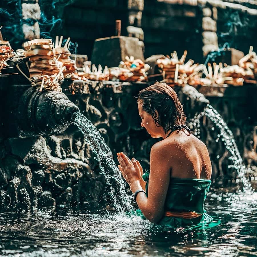 Bali: Tirta empul Temple, Rice terrace and Waterfall - A Full Taste of Ubud for $29