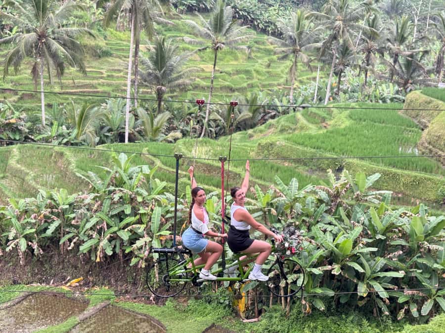 Bali/Ubud: Swing, Zipline & SkyBike Rice Terrace Adventure - Starting with Ubud’s rice terrace swings