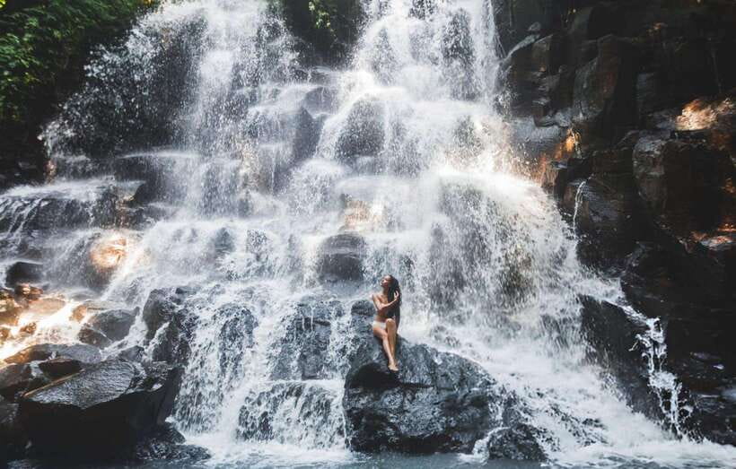 Bali: Ubud Tour with Tirta Empul Temple and Rice Terrace - Two waterfalls, two different moods