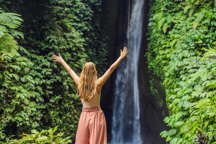 Bali: Water Temple, Waterfalls and Unesco Rice Terrace Tour - Banyumala Waterfall offers the best chance to cool off