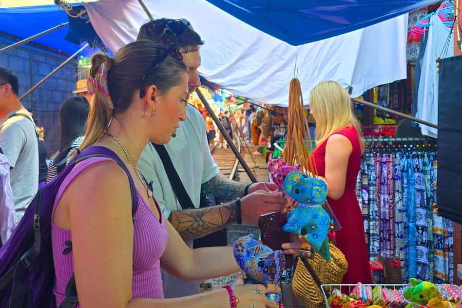 Bangkok: Private Floating & Railway Markets with Farm Visits - Maeklong Railway Market and the train through the stalls