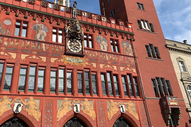 Basel: Farmer's Market, Cheese, Chocolate & Pastry Tour - Basel Town Hall and the red center of the city