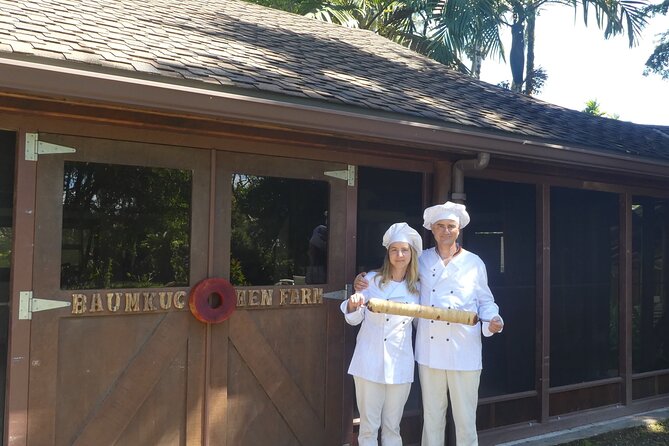 Baumkuchen Farm Tour - Palm trees make the setting part of the tour