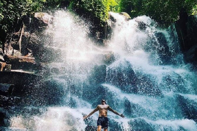 Best of Ubud Waterfalls, Tegalalang Rice Terrace and Swing Tour - Kanto Lampo Waterfall and its stepped rocks