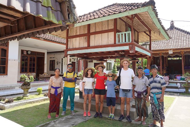 Bike ride in the rice fields, Bali countryside - Pedaling through quiet village roads