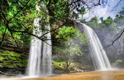 Boti Falls, Umbrella Rock, Aburi Gardens & Cocoa Farm Tour