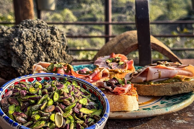 Bronte Pistachio Farm Tour and Lunch with Farmer - The tasting: from pesto to pistachio gelato