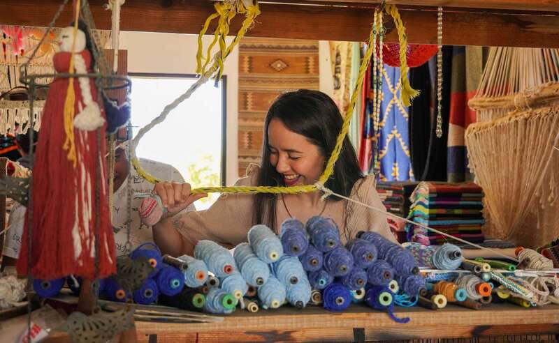Cabo: Todo Santos Tour with Camel Ranch, Tequila and Lunch - Watching carpets take shape near Pescadero