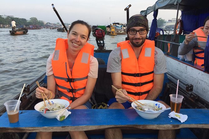 Cai Rang floating market, see sunrise, CaCao orchard, small canal - What the $42 price includes