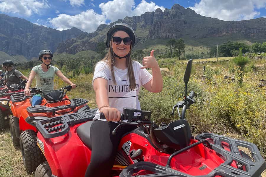 CAPE TOWN: QUAD BIKE FUN RIDE IN PAARL, FREEDOM FARM 301 - The safety briefing comes first