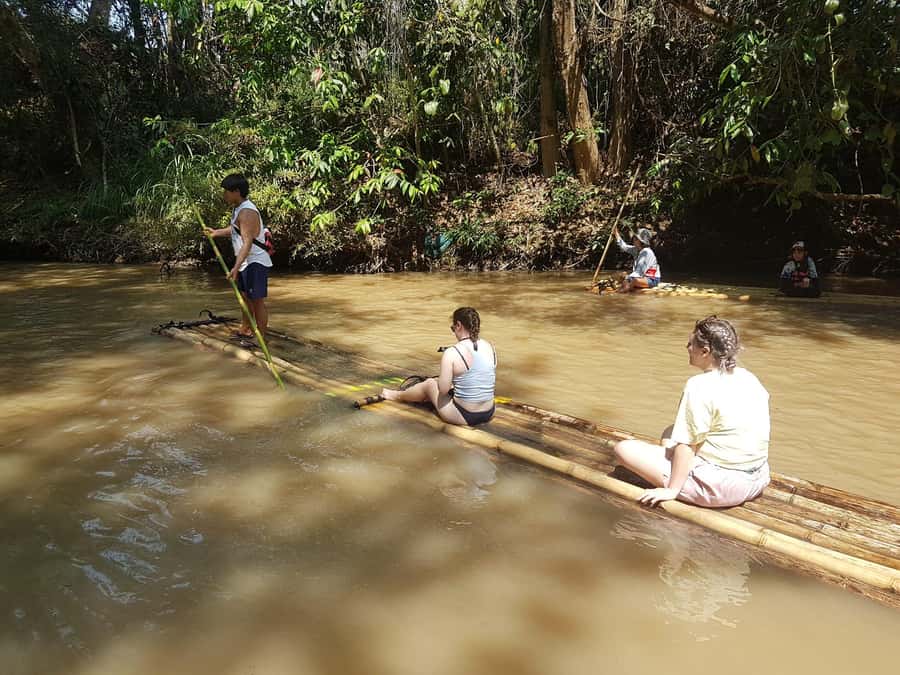 Chiang Mai: 2-Day Jungle Trek with Elephant Farm & Raft Ride - The uphill trek to the Karen village