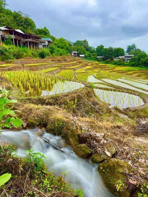 Chiangmai : Doi Inthanon unseen spot , Rice terrace & temple - Huay Sai Laung Waterfall requires more effort