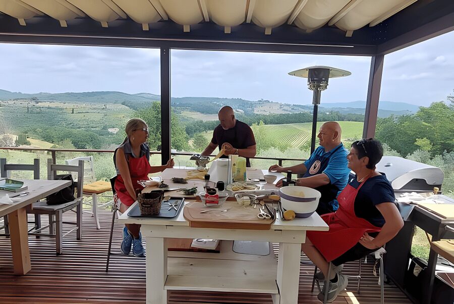 Cooking class in our family farm in Chianti with lunch - A full menu, from starters to dessert