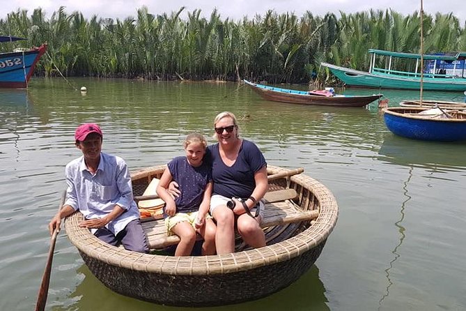 Countryside Tour of Hoi An, Basket Boat, Buffalo ride, Farming with local Farmer - Entering Bay Mau Coconut Forest by bamboo basket