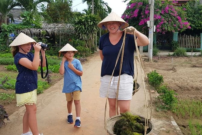 Countryside Tour of Hoi An, Basket Boat, Buffalo ride, Farming with local Farmer - Coconut leaves turned into small souvenirs