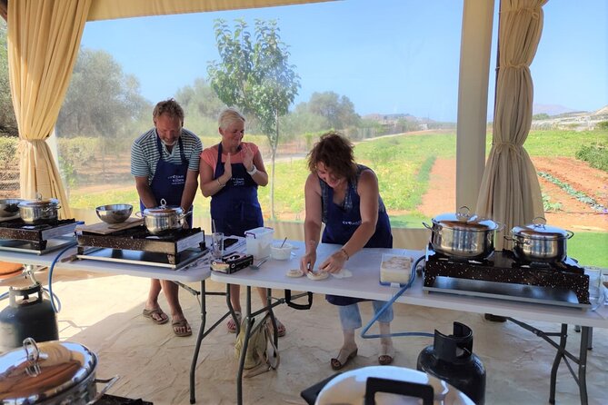 Cretan Cooking Class and Olive Oil Tasting - The meal under the olive trees