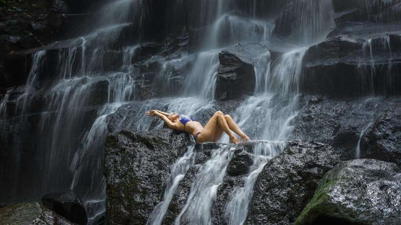 Cretya Ubud, Rice Terrace, Temple & Waterfall Day Tour - Kanto Lampo Waterfall: the longer nature stop