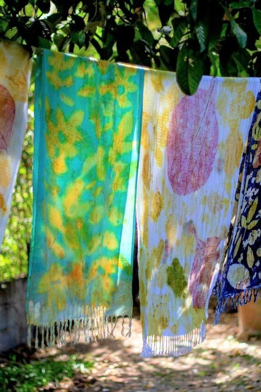 Cultural immersion: Thai cooking, rice farming, eco printing - Leaf printing among fruit trees