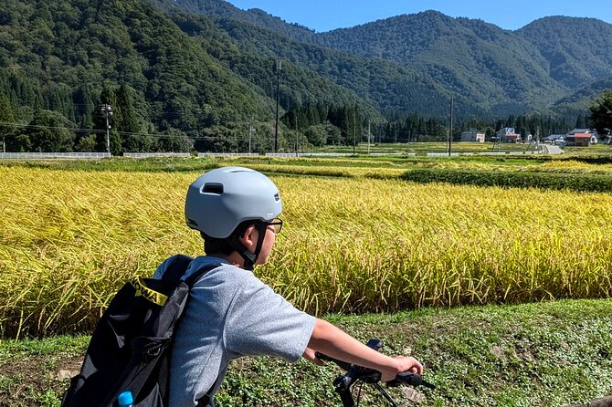 E Bike in Yuzawa Mountain Views Lake Daigenta and Rice Terraces - Yuzawa Central Park and Hyotan Pond