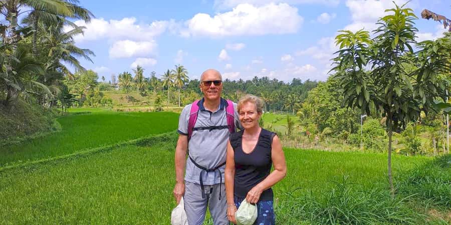 Exclusive Tetebatu: Waterfall, Rice Fields, Monkey & Weaving - Swimming at Air Terjun Sarang Walet