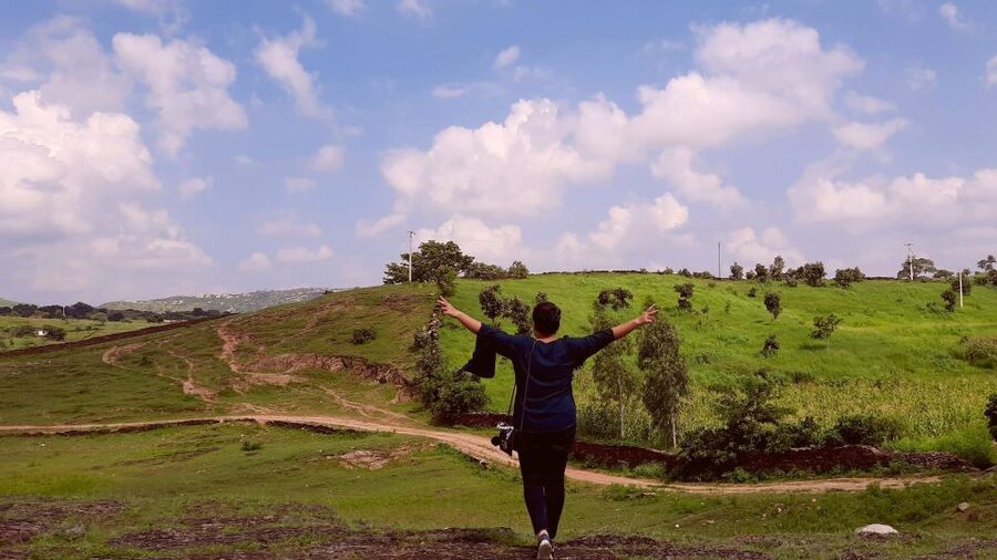 Farm to Table: With a local farmer family - Walking through fields and local devras