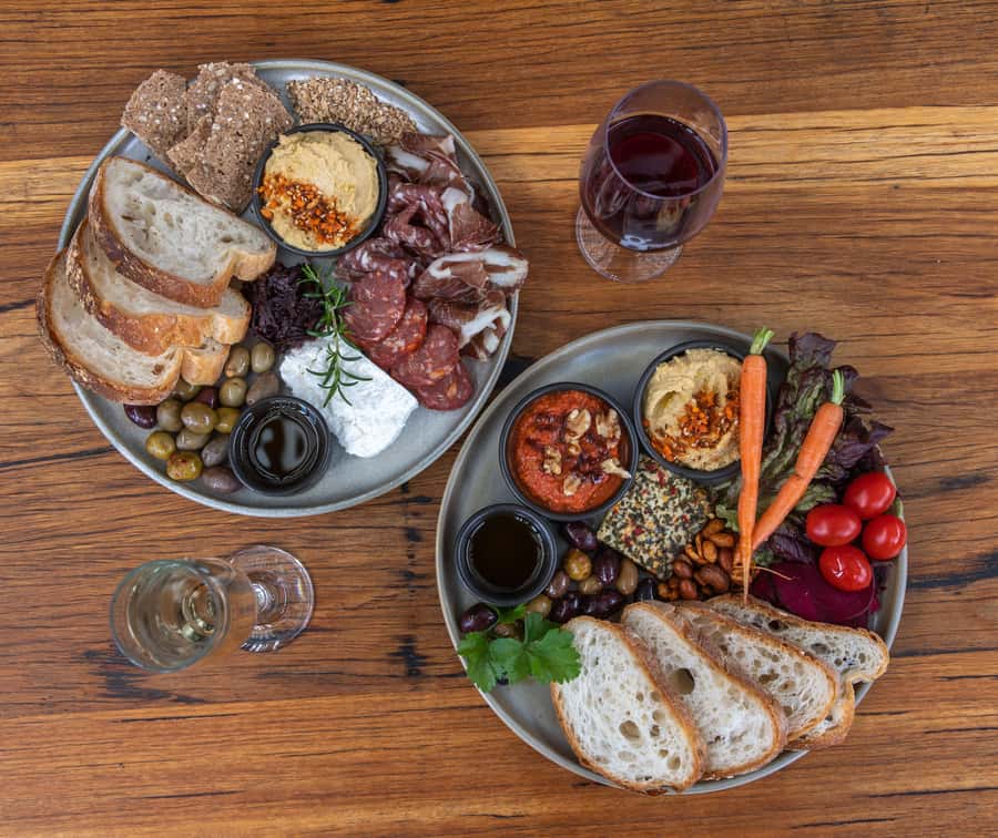 Farmers Lunch - Food and Wine for 2 - Lunch with the farm in view