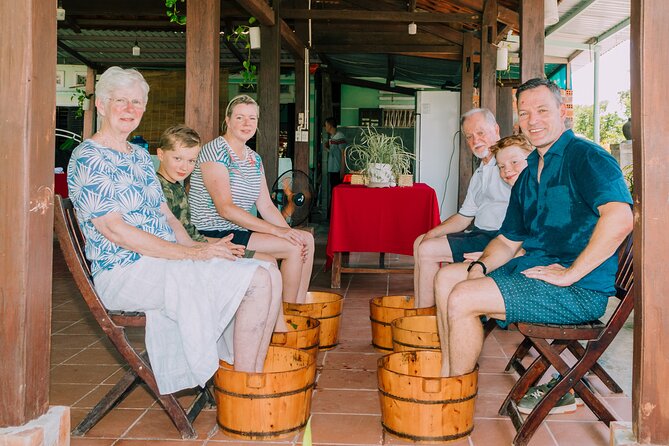 Farming & Cooking Class in Hoi An - Small Group Tour - The herbal foot massage and the pause between activities