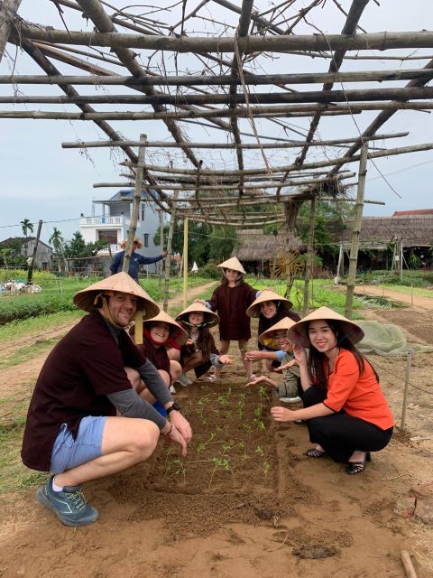 Farming with Farmers at ancient vegetable Village "Tra Que" - Transport choices and the return to Hoi An