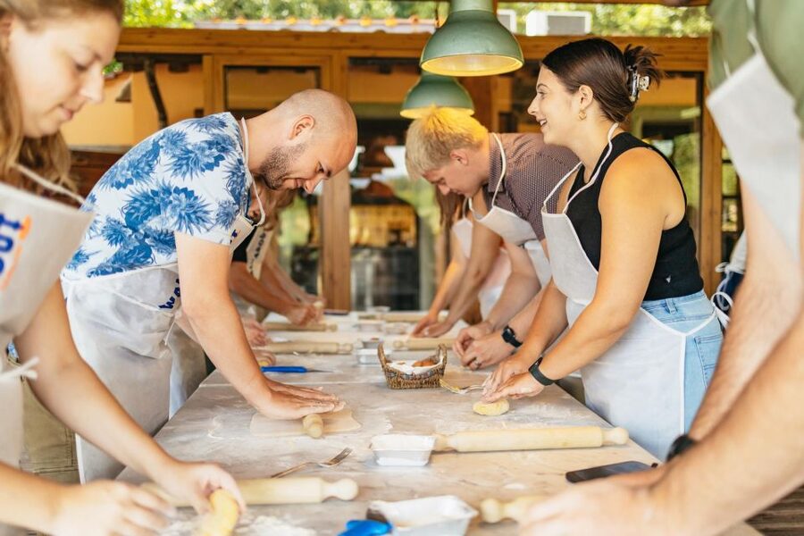 Florence: Cooking Class at a Tuscan Farm & Local Market Tour - Lunch with Chianti and a view