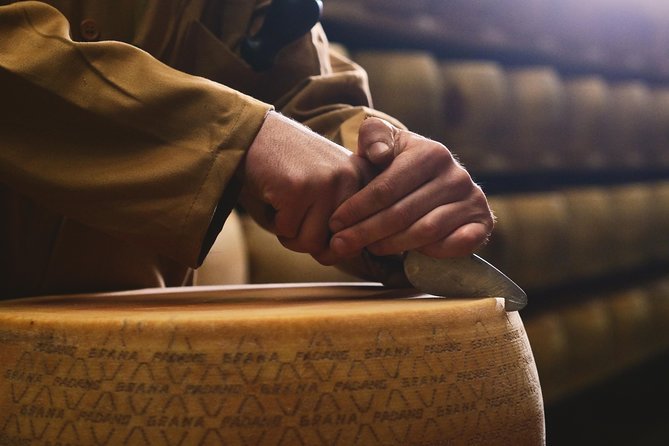 From Parma: Parmigiano Reggiano Farm Tour & Tasting with Transfer - Two Ages of Parmigiano With Balsamic and Wine