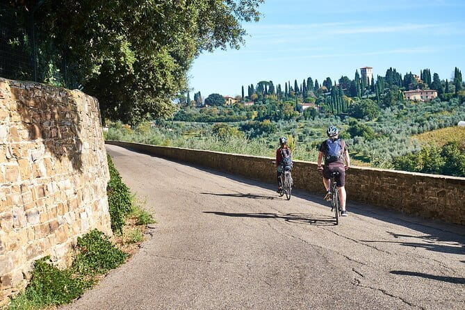 Full-Day Tuscany and Chianti Hills Bike Tour With Lunch at Farm - Via Colleramole and the Dimora Ghirlandaio view