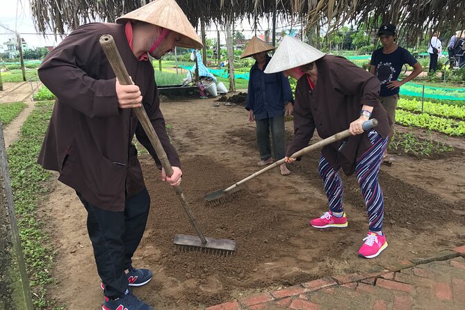 Gardening at Tra Que Vegetable Village and cooking class - Cooking tam huu and banh xeo